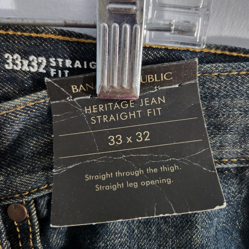 Banana Republic Heritage Jean 34x32 NWT Straight - Picture 4 of 6